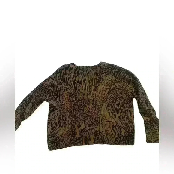 Madewell Tigerized Cardigan Button Down  Sweater Long Sleeve Brown Boho   Size S - Picture 6 of 8